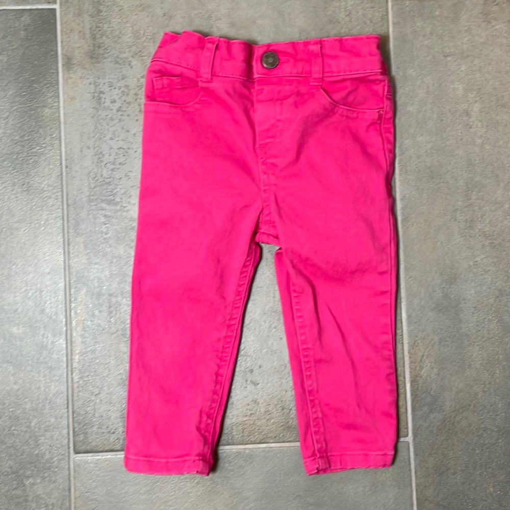 Pink baby/toddler jeans 12M